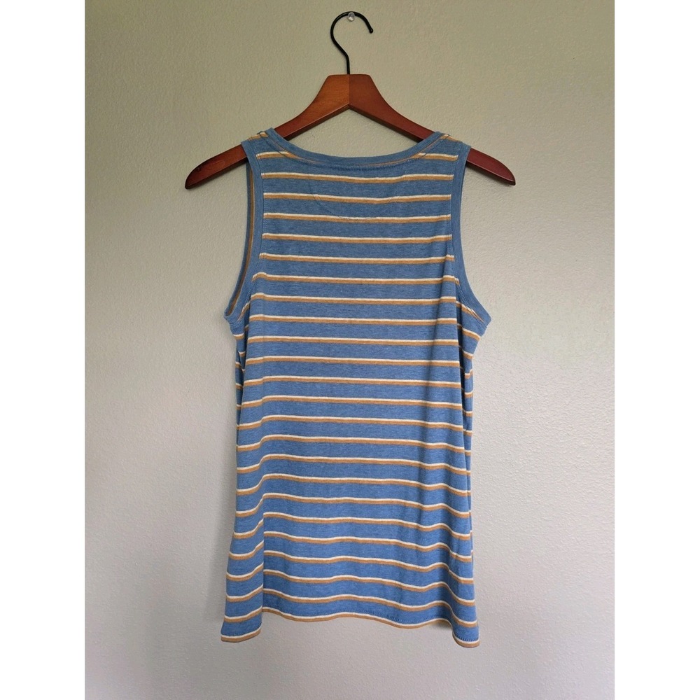 Prana Cozy Up Scoop High Tide Striped Tank Top Womans Medium Hiking Gorpcore - Picture 5 of 7